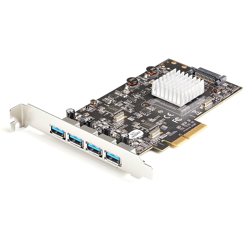 StarTech 4-Port PCIe Gigabit Ethernet Adapter (PEXUSB314A2V2) image 1