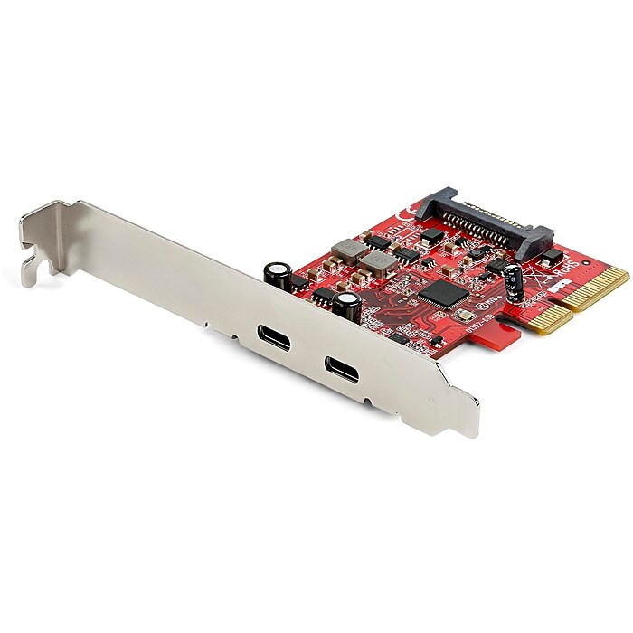 StarTech 2-Port PCIe Ethernet Adapter (PEXUSB312C3) | Staples