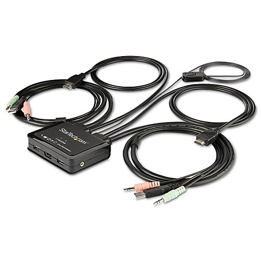 Startech SV211HDUA4K USB HDMI 2 Port KVM Switch Staples