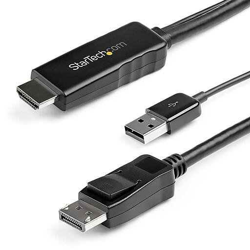 3m HDMI to DisplayPort Adapter Cable with USB Power 4K 30Hz Active