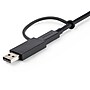 StarTech Hybrid 3.3' USB-C to USB-C with USB-A Adapter Dongle, Black (USBCCADP)~#|#~sp131140578_sc7