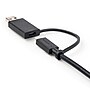 StarTech Hybrid 3.3' USB-C to USB-C with USB-A Adapter Dongle, Black (USBCCADP)~#|#~sp131140579_sc7