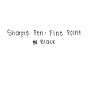 Sharpie Felt Pens, Fine Point, 0.4mm, Black Ink, 4/Pack (1742661)~#|#~sp131140663_sc7