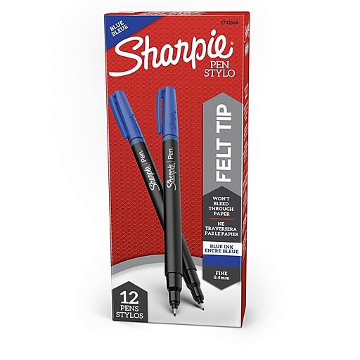 Sharpie - Porous Point Pen: Fine Tip, Blue Ink - 57322489 - MSC