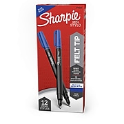 Sharpie Felt Pen, Fine Point, Blue Ink, Dozen (1742664)