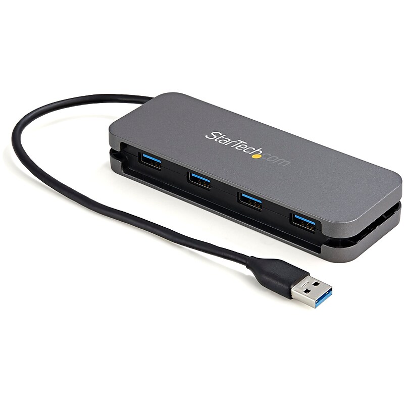 StarTech 4-Port USB 3.0 Hub,Gray (HB30AM4AB) image 1