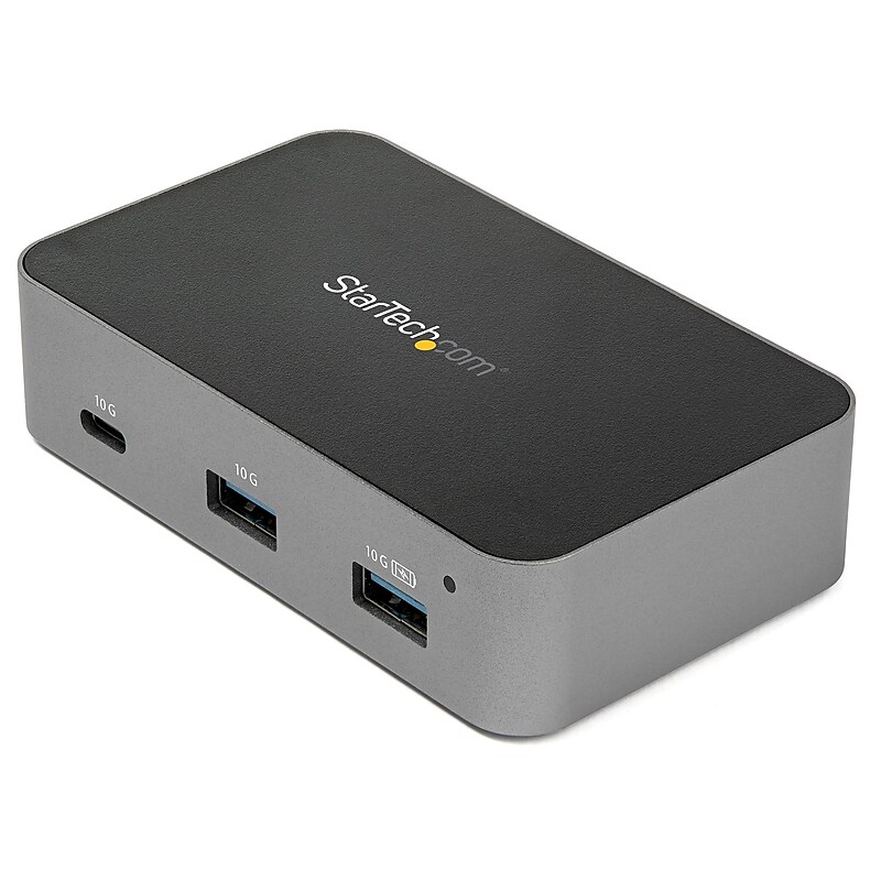 3 Port USB C 3.1 Gen 2 Hub with Ethernet Adapter - 10Gbps USB Type C to 2x USB-A 1x USB-C - Powered Hub w/ Fast Charging image 1