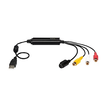 USB Video Capture Adapter Cable - S-Video/Composite to USB 2.0 - TWAIN Support - Analog to Digital Converter - Windows Only
