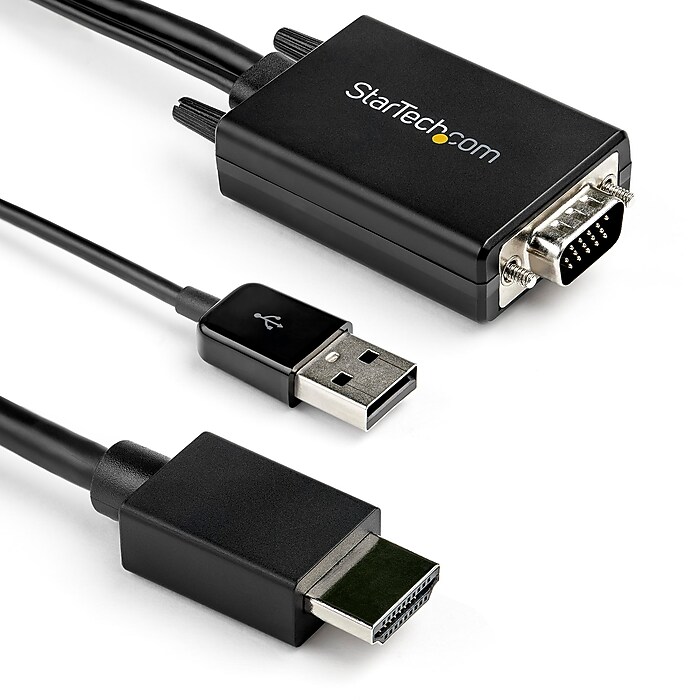 Adattatore VGA A HDMI Energy Blackline Con Audio | 1080p Per PC E Laptop - Foto 2