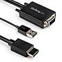 StarTech 6.6' VGA to HDMI Converter Cable with USB Audio Support, Male to Male, Black (VGA2HDMM2M)~#|#~sp131140870_sc7