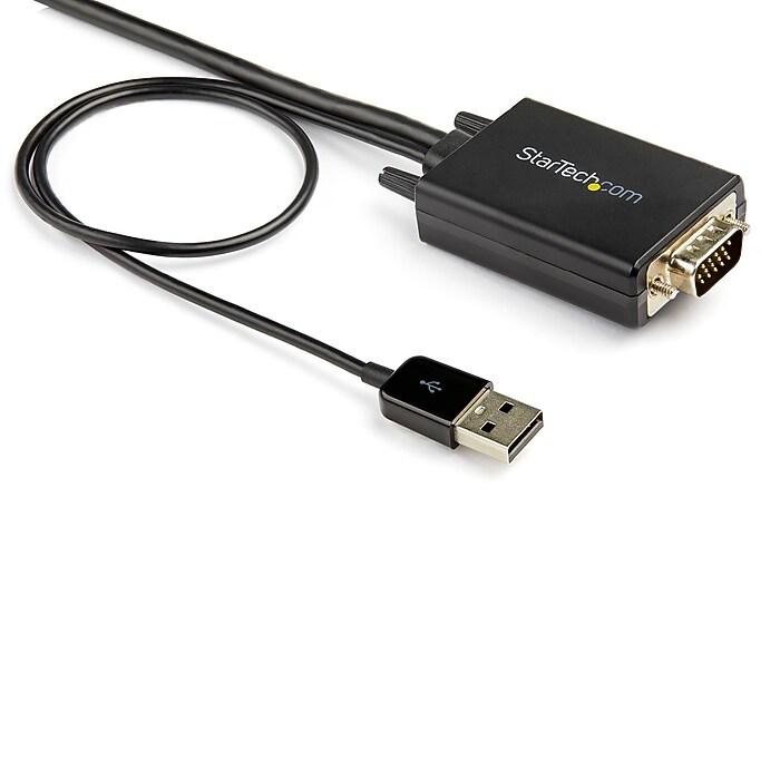 StarTech VGA to HDMI Converter Cable with USB Audio Support