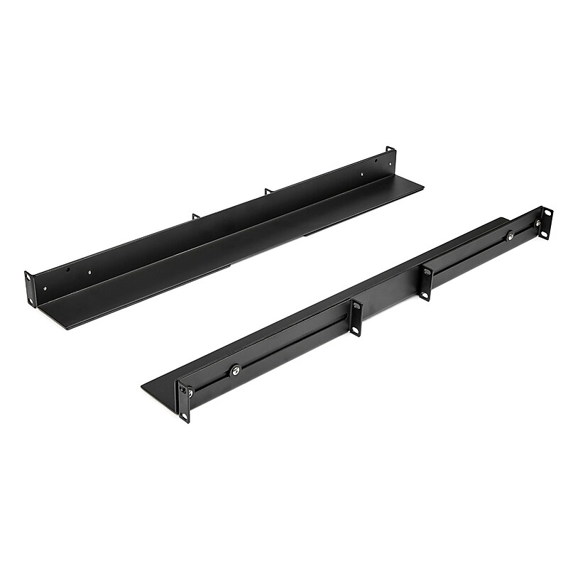 1U 19" Server Rack Rails 24-36" Adjustable Depth /Universal 4 Post Network/Server/UPS Equipment Mounting Rack Mount Rail Kit image 1