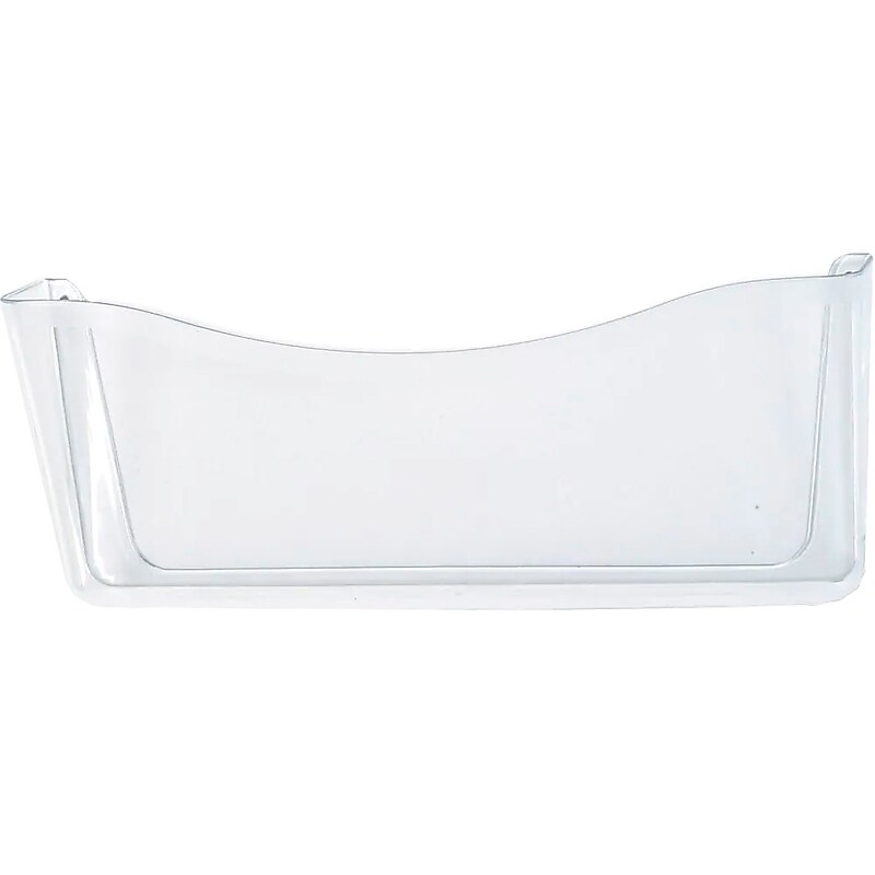Rubbermaid 1-Pocket Plastic Letter Size Wall File, Clear (65972ROS) image 1
