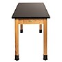 National Public Seating Chemical Resistant Series Rectangular Science Table, 30" x 72", Black/Ashwood (SLT1-3072C)~#|#~sp131227034_sc7