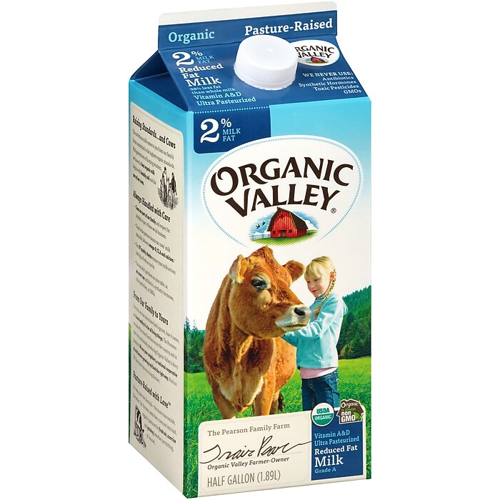 Organic Valley 2% Milk, 64 oz., 3/Pack (307-00347) | Staples