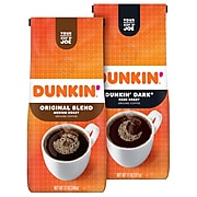 Dunkin Donuts Ground Original 12 oz. and Dunkin' Dark 11 oz. Bundle, 2 Pack