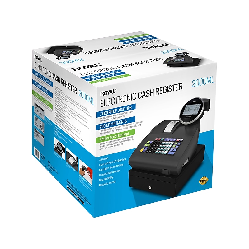 Royal Alpha2000ML Cash Register, Black image 1