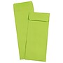 JAM Paper Open End #12 Currency Envelope, 4 3/4" x 11", Brite Hue Lime Green, 50/Pack (3156398I)~#|#~sp131391001_sc7