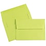 JAM Paper A7 Colored Invitation Envelopes, 5.25 x 7.25, Ultra Lime Green, Bulk 250/Box (96151H)~#|#~sp131391020_sc7