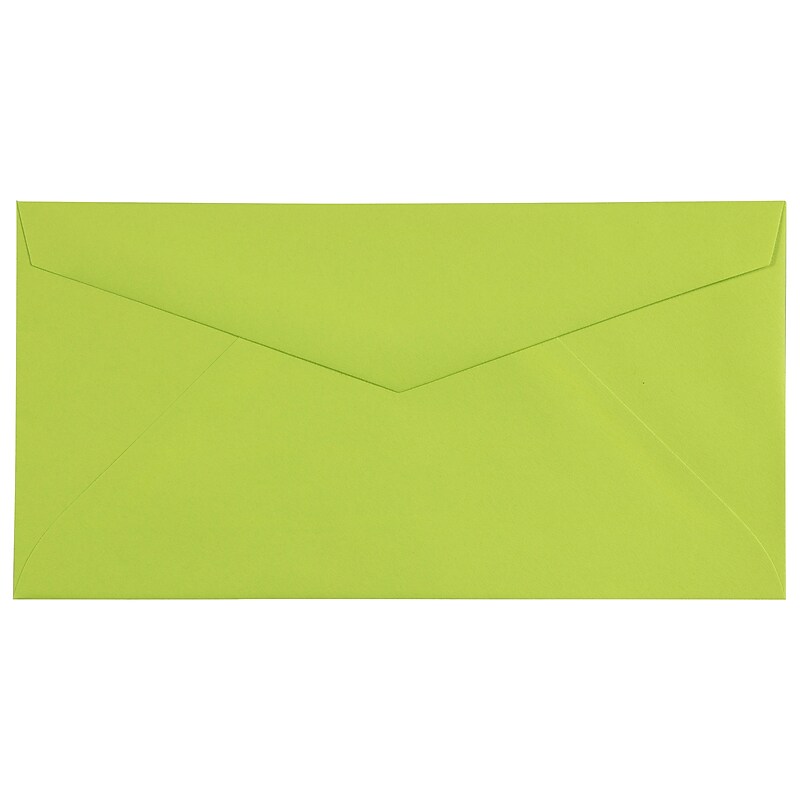 JAM Paper Monarch Envelopes, 3.875 x 7.5, Ultra Lime Green, Bulk 500/Box (34097579H) image 1