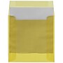 JAM Paper 6 x 6 Square Translucent Vellum Invitation Envelopes, Primary Yellow, Bulk 250/Box (PACV516H)~#|#~sp131391092_sc7