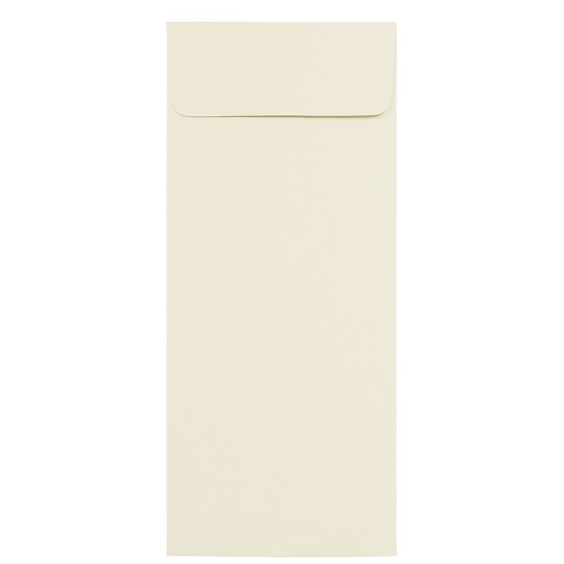 JAM Paper #12 Policy Business Strathmore Envelopes, 4.75 x 11, Natural White Wove, Bulk 500/Box (900894427H) image 1