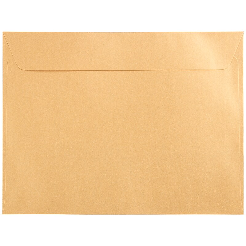 JAM Paper 9 x 12 Metallic Booklet Envelopes, Stardream Gold, 50/Pack (v018321i) image 1
