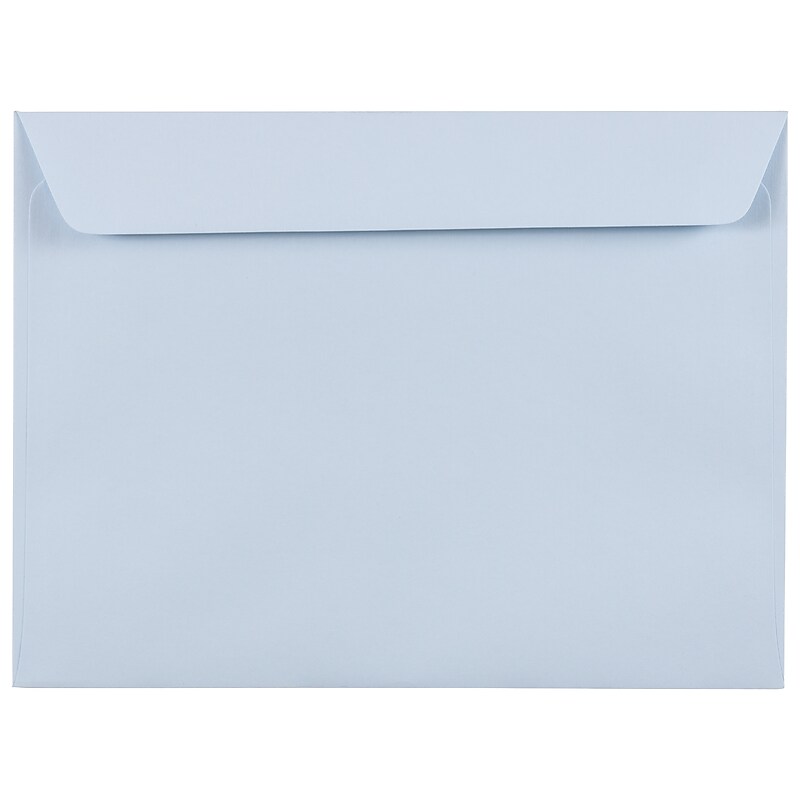 JAM Paper 9 x 12 Booklet Envelopes, Baby Blue, 100/Pack (21515987c) image 1