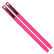 Marvy Uchida Felt Tip Pen, Ultra Fine Point, Pink Ink, 2/Pack (7655883A)