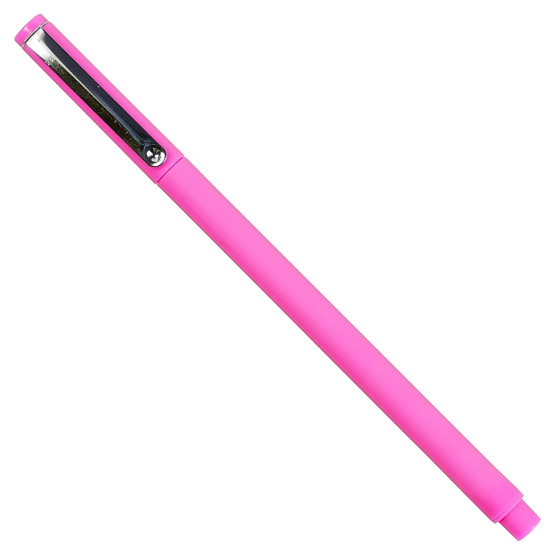 Marvy Uchida Le Pen Felt Pen, Fine Tip, Neon Pink Ink, 2/Pack (76530911A) image 1