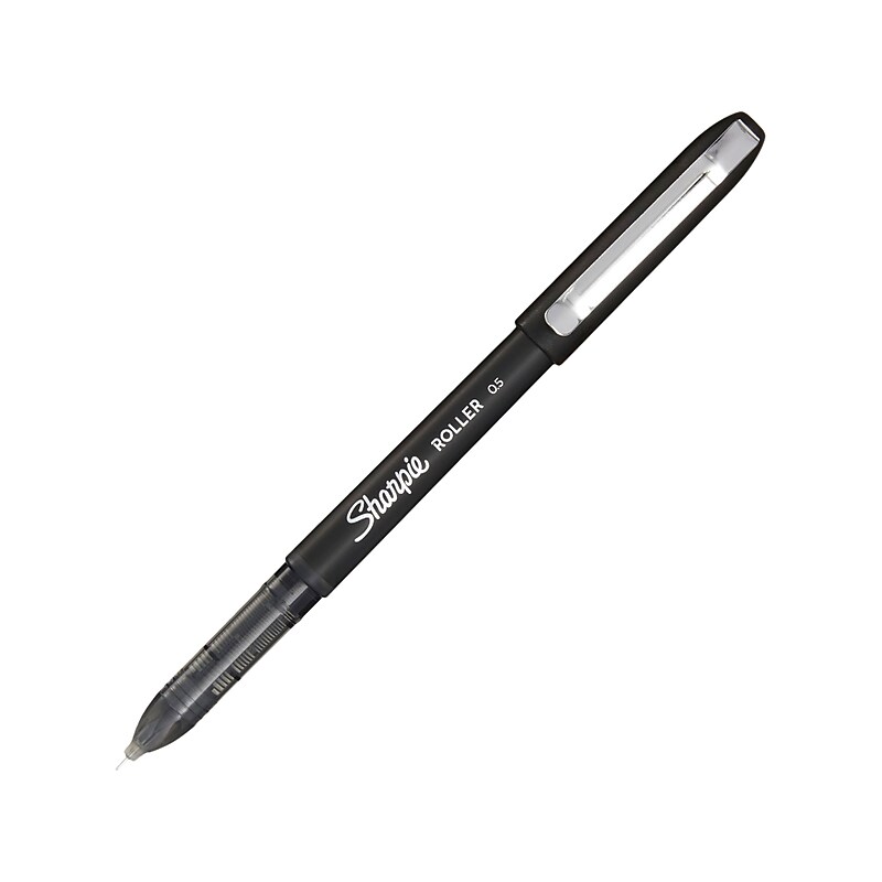 Sharpie Rollerball Pen, Needle Point, Black Ink (2105666) image 1