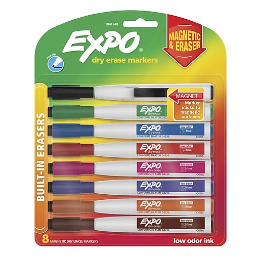 Staples Magnetic Dry-Erase Board with Magnets & Marker 81/2" x 11", 52706 