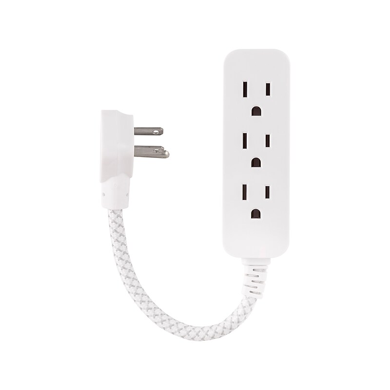Philips 3-Outlet Surge Protector, White (SPP8272WC/37) image 1