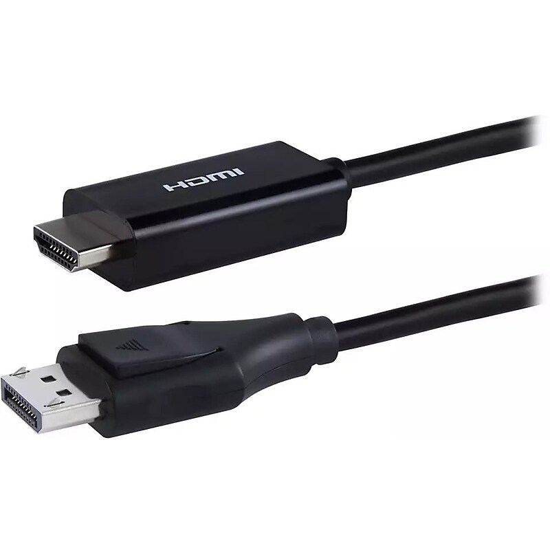 Philips 6' Display Port to HDMI Audio/Video Cable, Male to Male, Black (SWV9216G/27) image 1