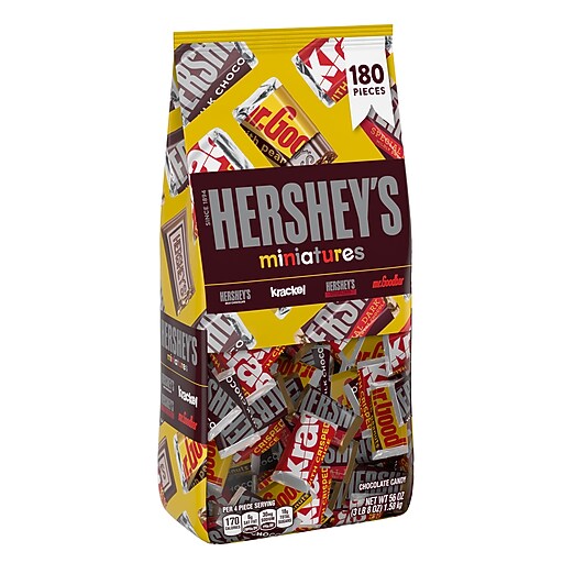 Hershey's Miniatures Variety Milk Chocolate Candy Bars, 56 oz