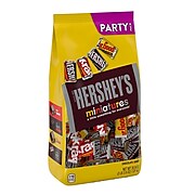 HERSHEY'S Miniatures Assorted Chocolate Candy, Individually Wrapped, 35.9 oz, Party Bag (HEC21458)
