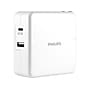 Philips Dual-Port USB Type-A/C Universal Wall Charger with Power Delivery, White (DLP6111C/37)~#|#~sp132072725_sc7