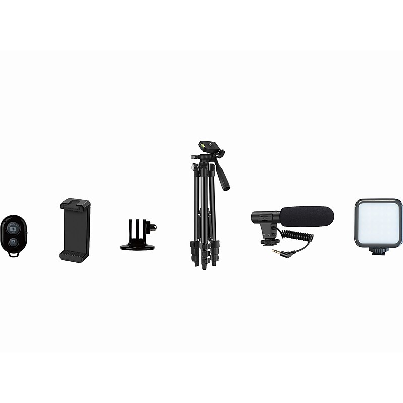 Vivitar Ultimate Essential Universal Vlogging Kit, Black (VIVVLTR50KIT) image 1