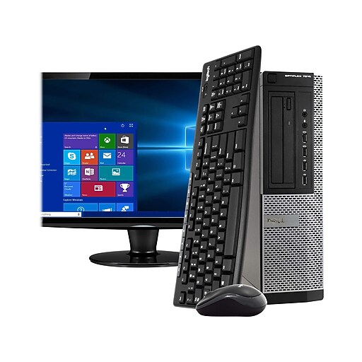 Dell OptiPlex 7010 Refurbished Desktop Computer with 19" Monitor, Intel