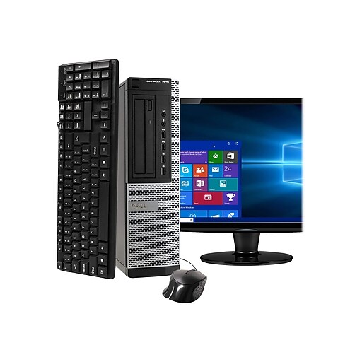 Dell OptiPlex 7010 Refurbished Desktop Computer with 22" Monitor, Intel