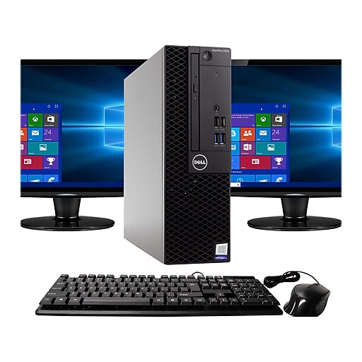 Dell OptiPlex  Refurbished Desktop Computer with two