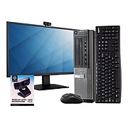 Dell OptiPlex 7010 Refurbished Desktop Computer with 24" Monitor, Intel i5, 8GB Memory, 500GB SSD, WiFi Adapter, Webcam