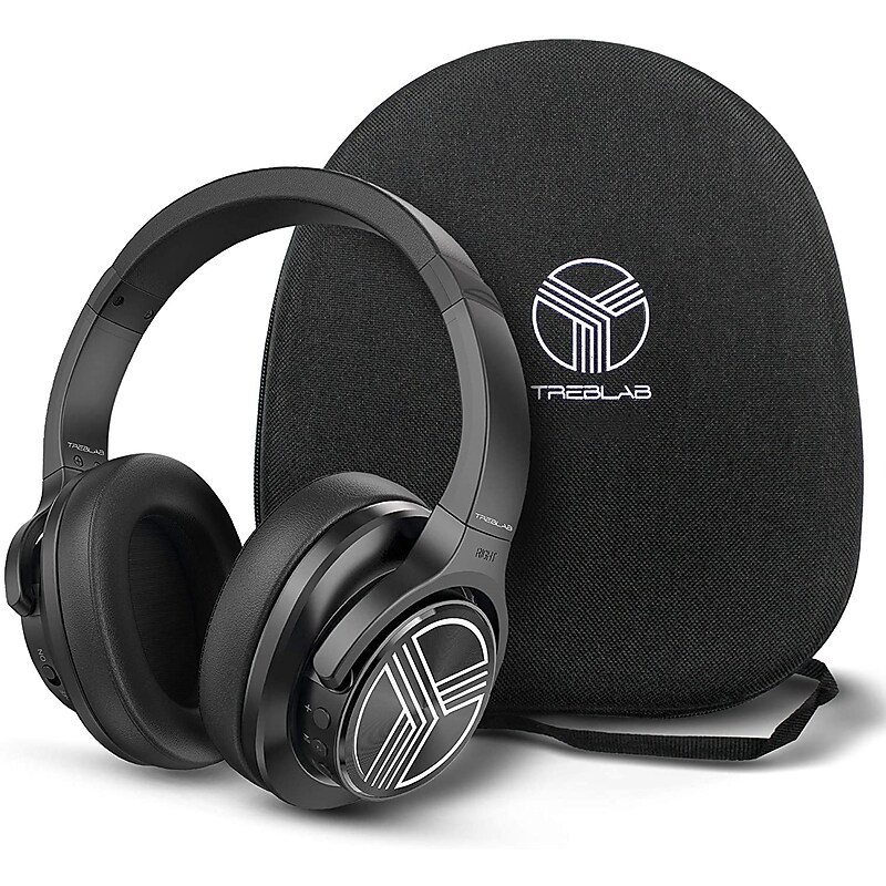 Treblab Wireless Active Noise-Cancelling Bluetooth Stereo Headset (Z2-B) image 1