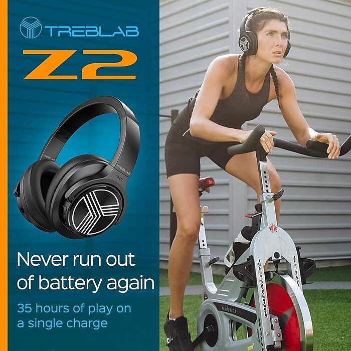 Treblab Z2 Wireless Active Noise Canceling Over-Ear