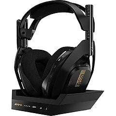 Astro A50 Wireless Gaming Headset with Base Station, Black & Gold
