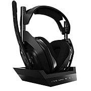 Astro A50 Wireless Gaming Headset with with Base Station, Black & Gray (939-001673)