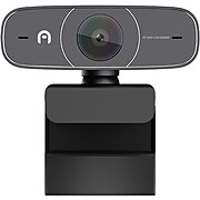 Azulle Autofocus 1080P HDR L-4001 2 Megapixel Webcam, Black