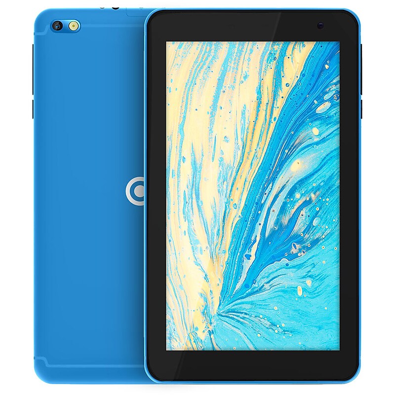 DP Core Innovations 7" Tablet, WiFi, Quad Core, 1GB RAM, 16GB SSD, Android 10.1 Go Edition, Blue (CRTB7001BU) image 1