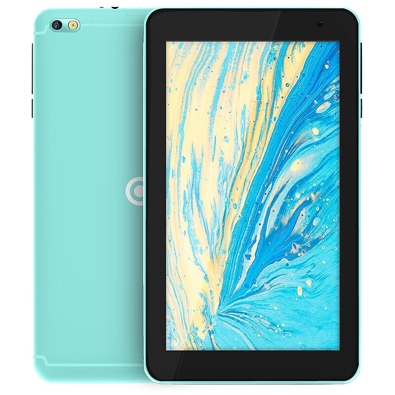 DP Core Innovations 7" Tablet, WiFi, Quad Core, 1GB RAM, 16GB SSD, Android 10.1 Go Edition, Teal (CRTB7001TL) image 1
