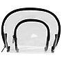 Basics 10" 2-Piece PVC Travel Pouch, Clear/Black/Black (A28710)~#|#~sp132356099_sc7